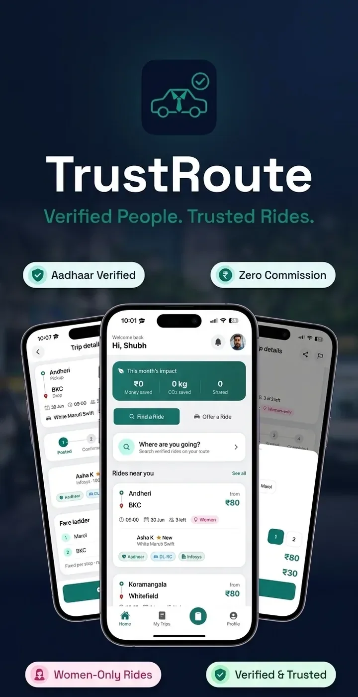 TrustRoute promotional card